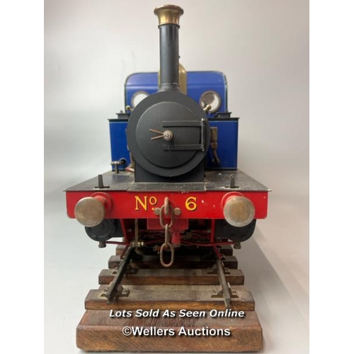 173 - Model railway interest - a scratch built 3 1/2 gauge steam powered tank engine 