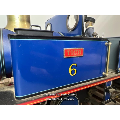 173 - Model railway interest - a scratch built 3 1/2 gauge steam powered tank engine 