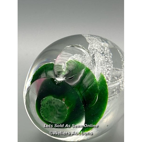 67 - Six glass paperweights including Edinburgh Crystal, largest 9.5cm high