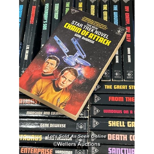 160 - Star Trek - paperback editions of the Titan books Star Trek series 1987 - 1993 (42), Four books from... 