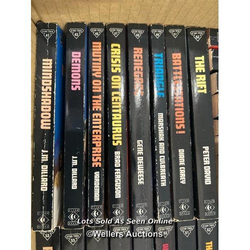 160 - Star Trek - paperback editions of the Titan books Star Trek series 1987 - 1993 (42), Four books from... 