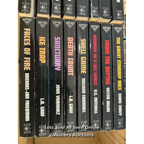 160 - Star Trek - paperback editions of the Titan books Star Trek series 1987 - 1993 (42), Four books from... 