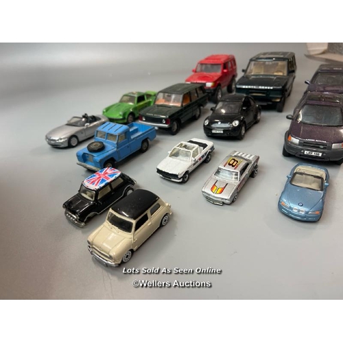 174 - Assorted model cars including Range rover and Porsche / AN31