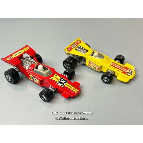 177 - Diecast racing car group including Dinky Speed of the Wind no.23E, Matchbox Speed Kings no.K-34 & K-... 