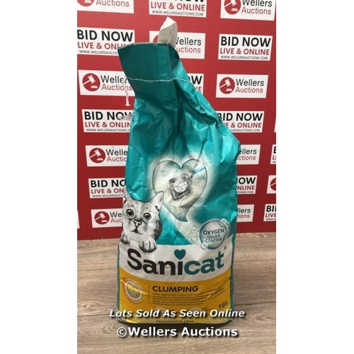 2036 - SANICAT CLUMPING LITTER / APPEARS NEW / 16L / A23