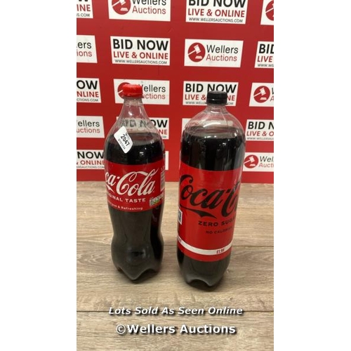 2047 - X1 COCA COLA ORIGINAL 1.7L AND X1 COCA COLA ZERO SUGAR 2L / APPEARS NEW  / A24