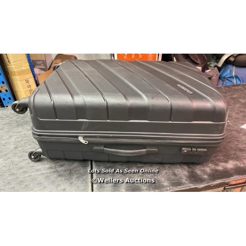 2508 - AMERICAN TOURISTER JETDRIVER LARGE 4 WHEEL SPINNER CASE / SIGNS OF USE / COMBINATION UNLOCKED / P7