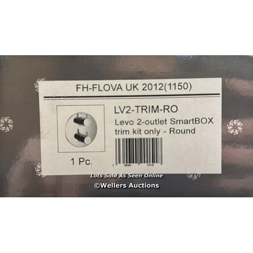 3022 - FLOVA FH-FLOVA UK 2012 (1150) LV2-TRIM-RO LEVO 2-OUTLET SMARTBOX TRIM KIT ONLY (ROUND) / BRAND NEW I... 