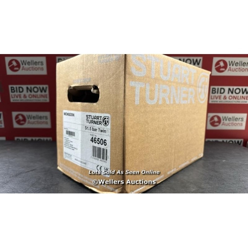 3035 - STUART TURNER MONSOON TWIN IMPELLER STANDARD SHOWER PUMP 1.5 BAR / 46506 / BRAND NEW IN THE BOX / RR... 