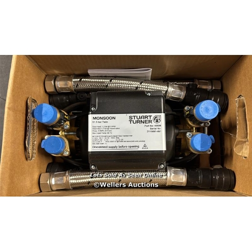 3035 - STUART TURNER MONSOON TWIN IMPELLER STANDARD SHOWER PUMP 1.5 BAR / 46506 / BRAND NEW IN THE BOX / RR... 