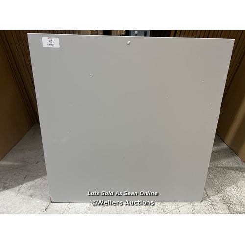 12 - ECONOMY GREY TABLE 800MM X 800MM X 750MM / RRP: �81.30  / COLLECTION FROM DARTFORD / DELIVERY AVAILA... 