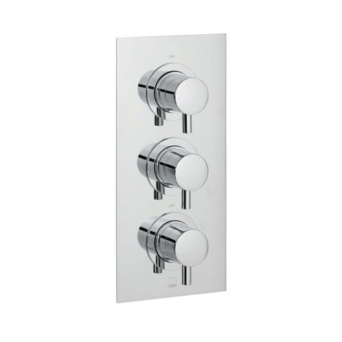 3038 - VADO MIX-128C-3/4-C/P MIX 2 OUTLET 3 HANDLE THERMOSTATIC SHOWER VALVE / BRAND NEW IN THE BOX / RRP: ... 