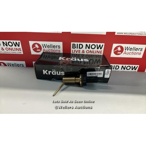 14 - KRAUS KSD-41BG SOAP DISPENSER, BRUSHED GOLD / MINIMAL SIGNS OF USE / E61