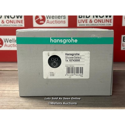 102 - HANSGROHE SHOWERSELECT THERMOSTATIC MIXER / 15743000 / BRAND NEW AND SEALED / ORIGINAL RRP: 500 / E8... 