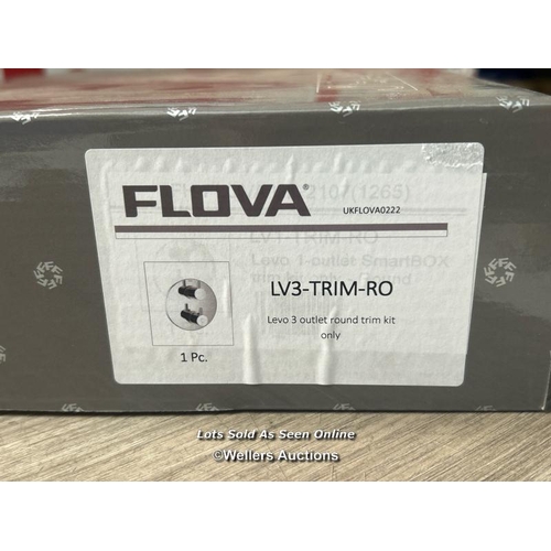 47 - FLOVA LV3-TRIM-RO LEVO 3 OUTLET ROUND TRIM KIT ONLY / BRAND NEW IN BOX / ORIGINAL RRP: 125 / H9