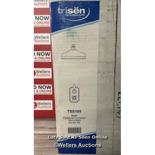 68 - TRISEN TSS105 EVERI TRADITIONAL CONCEALED THERMOSTATIC SHOWER SET / BRAND NEW AND SEALED / ORIGINAL ... 