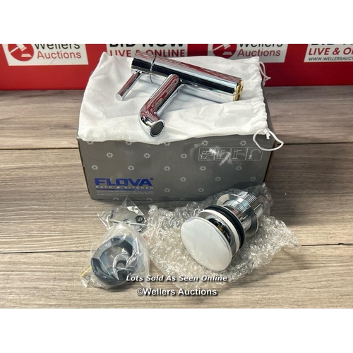 7 - FLOVA FH-FLOVA UK 2207 (1328) LVMBAS LEVO CLOAKROOM BASIN MIXER WITH CLICKER WASTE SET / BRAND NEW I... 