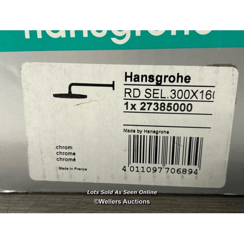 92 - HANSGROHE RD SEL.300X160 RAINDANCE SHOWER HEAD / 27385000 / BRAND NEW AND SEALED / ORIGINAL RRP: 890... 