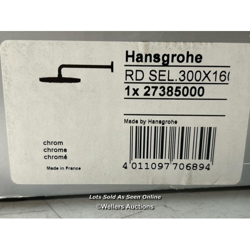 93 - HANSGROHE RD SEL.300X160 RAINDANCE SHOWER HEAD / 27385000 / NEW, OPEN BOX / ORIGINAL RRP: 890 / E71