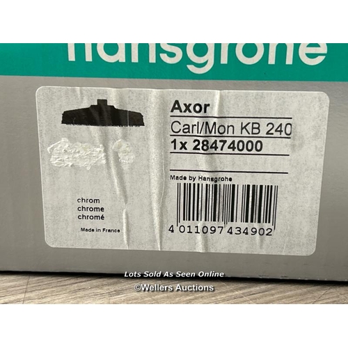 98 - HANSGROHE AXOR CARL/MON KB 240 OVERHEAD SHOWER / 28474000 / BRAND NEW AND SEALED / ORIGINAL RRP: 195... 