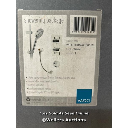 222 - VADO WG-CELBOXSQ/41/NP-C/P SHOWER - CHROME / NEW  / E45