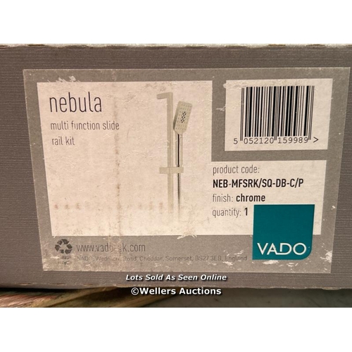 223 - VADO NEBULA NEB-MFSRK/SQ-DB-C/P MULTI-FUNCTION SLIDE RAIL KIT, RRP �175 / NEW  / E50