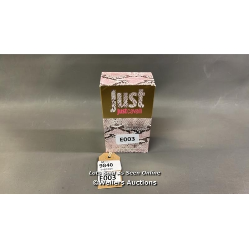 9840 - JUST CAVALLI PERFUME IN BOX 75 ML