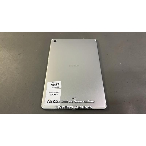 9857 - SAMSUNG TABLET GOOGLE ACCOUNT LOCKED S/N: R52MC0VN8VJ