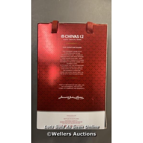 9932 - CHIVAS 12 TWIN PACK 1LT BOTTLES  1000ML X2