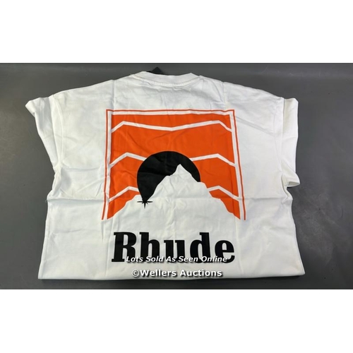 9962 - BRAND NEW RHUDE AUTOMOBOLI LAMBORGHINI COTTON T-SHIRT SIZE XL