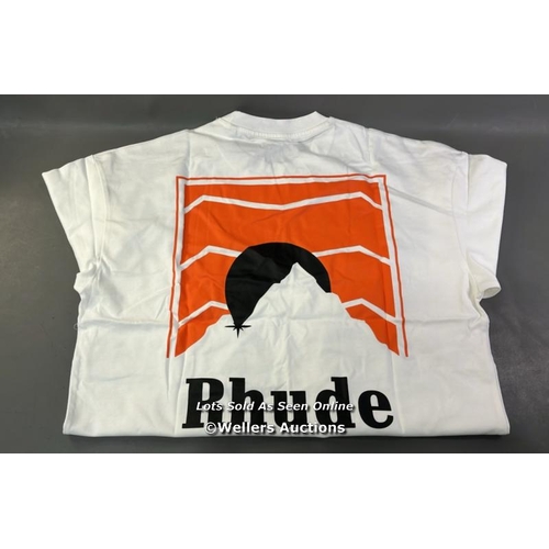 9963 - BRAND NEW RHUDE AUTOMOBILI LAMBORGHINI COTTON T-SHIRT SIZE XXL