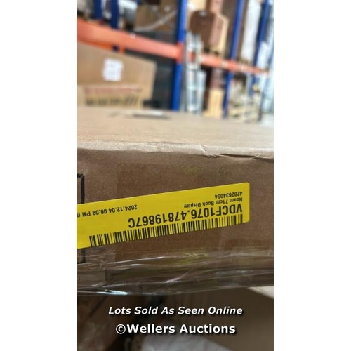 4048 - RRP: 37.99 - BRAMBLY COTTAGE NOAM 71CM BOOK DISPLAY COLOUR: WHITE/BEIGE / SEE IMAGES FOR CONDITION /... 