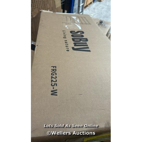 4048 - RRP: 37.99 - BRAMBLY COTTAGE NOAM 71CM BOOK DISPLAY COLOUR: WHITE/BEIGE / SEE IMAGES FOR CONDITION /... 