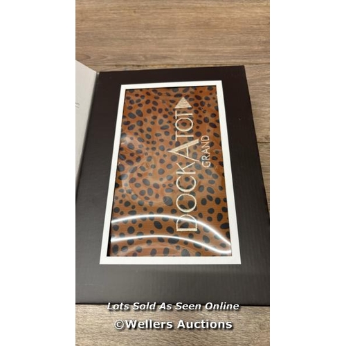 276 - DOCKATOT BRONZED CHEETAH GRAND COVER BROWN / NEW AND SEALED