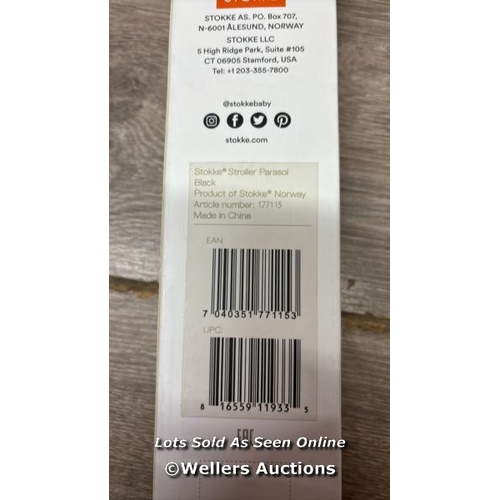 293 - STOKKE PARASOL BLACK / NEW OPEN BOX