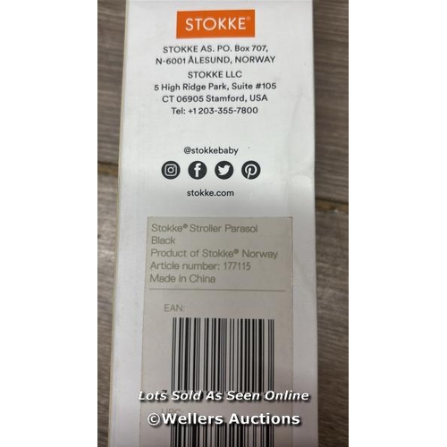 292 - STOKKE PARASOL BLACK / NEW OPEN BOX