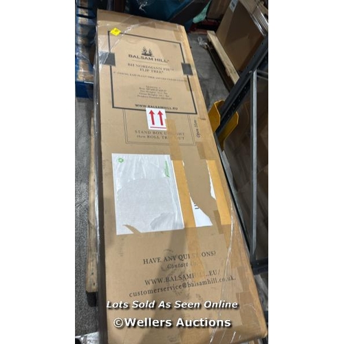 9007 - BALSAM HILL NORDMANN FIR FLIP TREE, 8FT EASY PLUG TREE WITH LED CLEAR LIGHTS / COLLECTION FROM DARTF... 