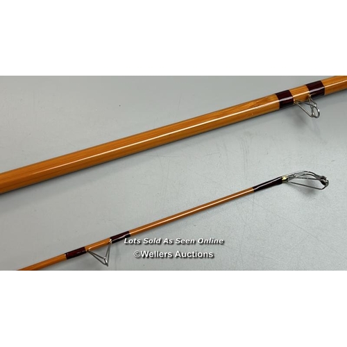 101 - Edward Barder  ‘Fred. J. Taylor.’ 12’6’’ 2 piece & cork handle hexagonal split cane roach rod, ten g... 