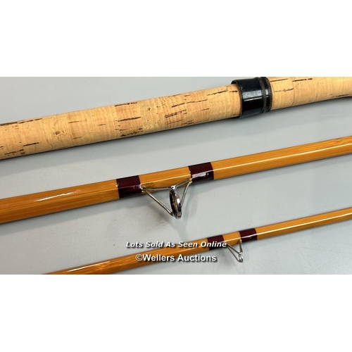 101 - Edward Barder  ‘Fred. J. Taylor.’ 12’6’’ 2 piece & cork handle hexagonal split cane roach rod, ten g... 