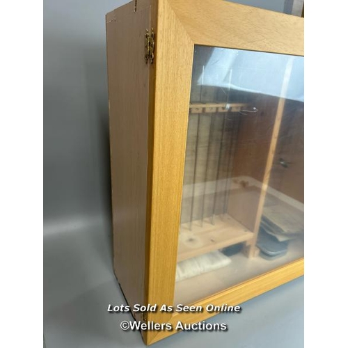 111 - Unbranded  8’/6’6” 8 piece inc handle split cane travel fly/spinning rod in a bespoke display case a... 