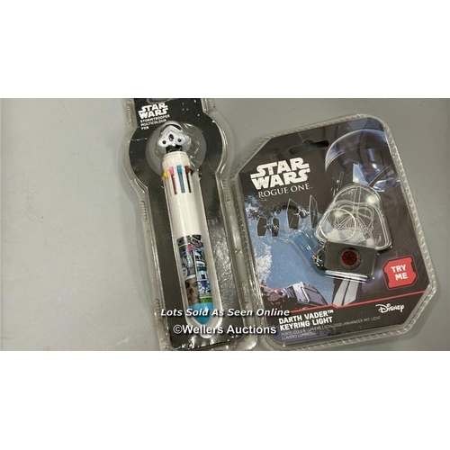 6 - Star Wars - assorted merchandise including Boba Fett 3D mug and Hasbro Rogue One U-Wing Fighter toy ... 