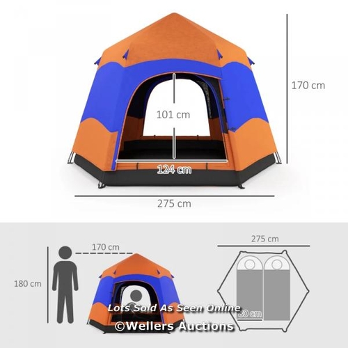 47 - RRP: 79.99 - OUTSUNNY DOUBLE LAYER DOME TENT / APPEARS TO BE EITHER NEW IN OPEN BOX OR MINIMAL SIGNS... 