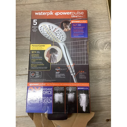 54 - WATERPIK POWERPULSE SHOWER HEAD AND HOSE / NEW / OPEN BOX / E63