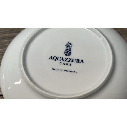 9501 - AQUAZZURA JAIPUR COFFEE CUP & SAUCER SET COMPRISING OF ONE CUP & TWO SAUCERS / RRP: �150 (WHEN COMPL... 