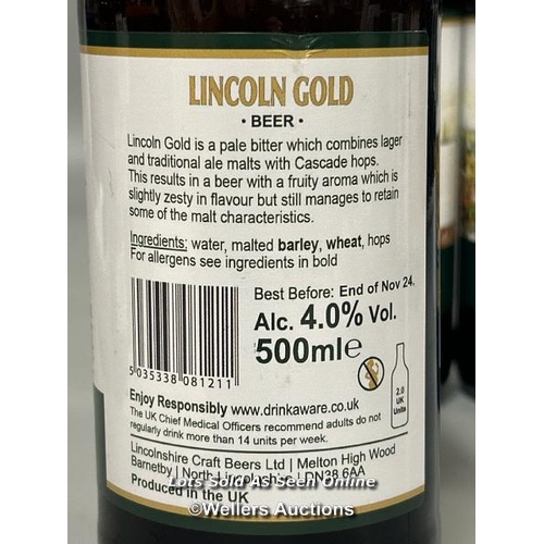 125 - X3 Lincoln Gold Craft Beer  / 4.0% Vol / 500ml / T43