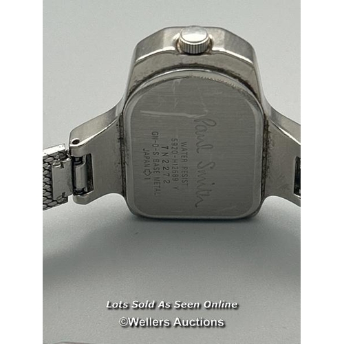 157 - Paul Smith 5920-H12689 stainless steel ladies watch, signs of use / AN47