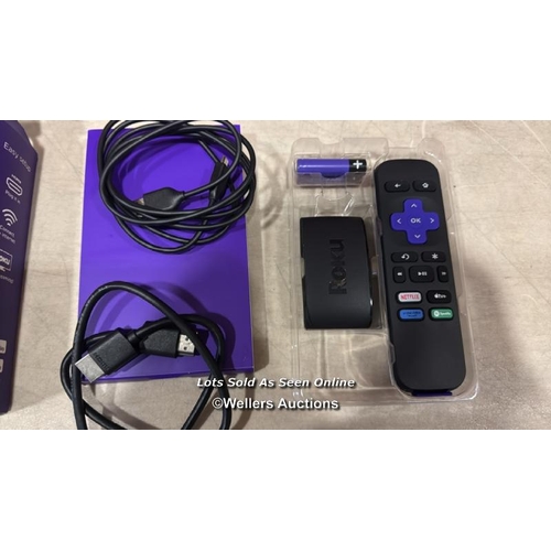 8001 - ROKU EXPRESS (NEW, 2023) HD STREAMING DEVICE WITH HIGH-SPEED HDMI CABLE AND STANDARD REMOTE (NO TV C... 