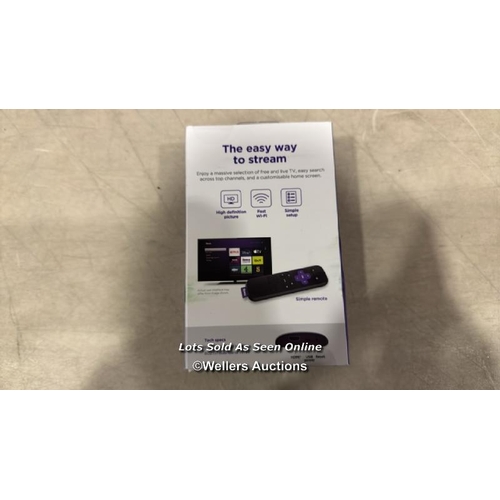 8004 - ROKU EXPRESS (NEW, 2023) HD STREAMING DEVICE WITH HIGH-SPEED HDMI CABLE AND STANDARD REMOTE (NO TV C... 