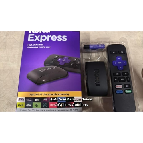 8005 - ROKU EXPRESS (NEW, 2023) HD STREAMING DEVICE WITH HIGH-SPEED HDMI CABLE AND STANDARD REMOTE (NO TV C... 