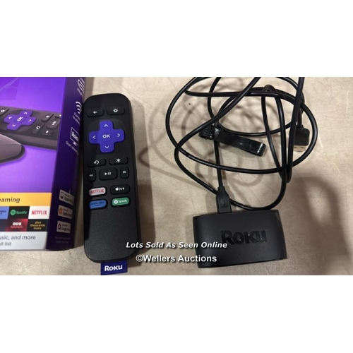 8006 - ROKU EXPRESS (NEW, 2023) HD STREAMING DEVICE WITH HIGH-SPEED HDMI CABLE AND STANDARD REMOTE (NO TV C... 